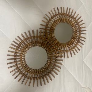 Set of two Urban Outfitters wall decor mirrors